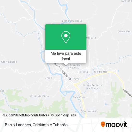 Berto Lanches mapa