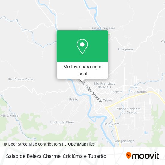 Salao de Beleza Charme mapa