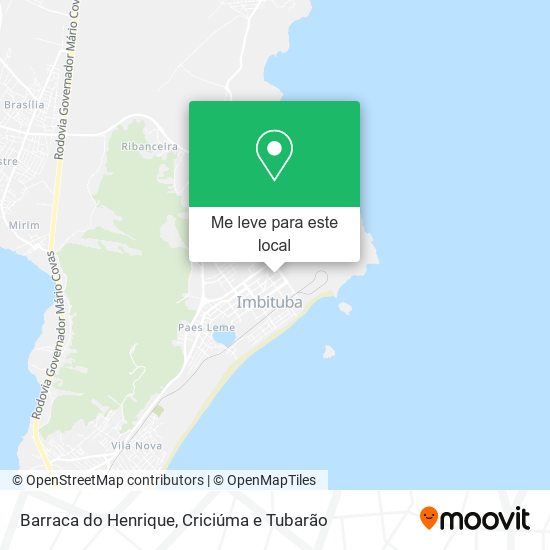 Barraca do Henrique mapa