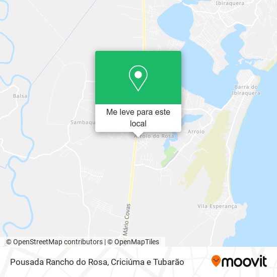 Pousada Rancho do Rosa mapa