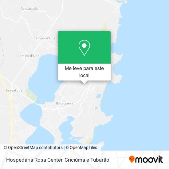 Hospedaria Rosa Center mapa