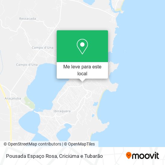 Pousada Espaço Rosa mapa