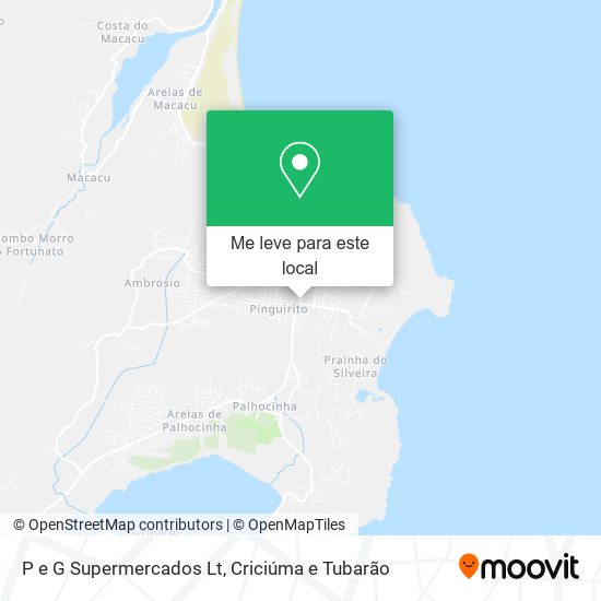 P e G Supermercados Lt mapa