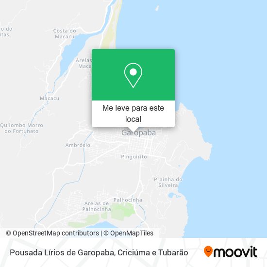 Pousada Lírios de Garopaba mapa