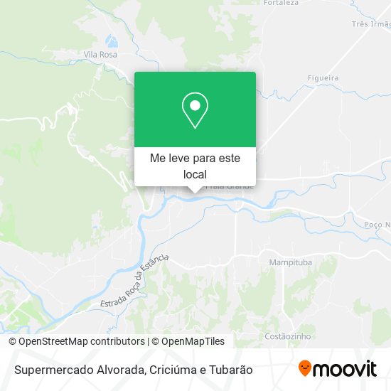 Supermercado Alvorada mapa