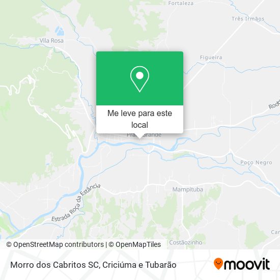 Morro dos Cabritos SC mapa