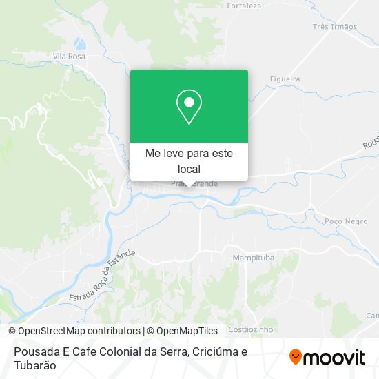 Pousada E Cafe Colonial da Serra mapa