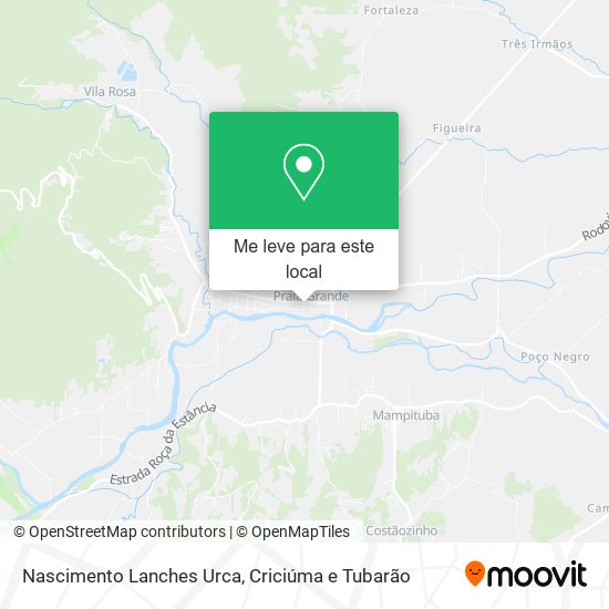 Nascimento Lanches Urca mapa