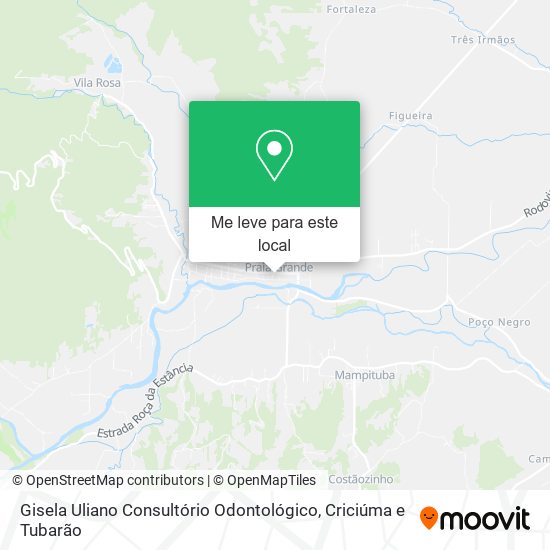 Gisela Uliano Consultório Odontológico mapa
