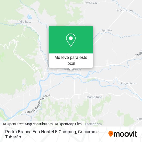 Pedra Branca Eco Hostel E Camping mapa