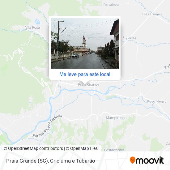 Praia Grande (SC) mapa