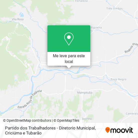 Partido dos Trabalhadores - Diretorio Municipal mapa