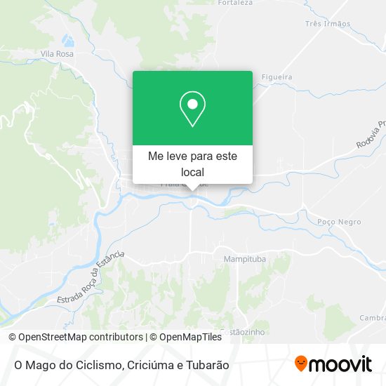 O Mago do Ciclismo mapa
