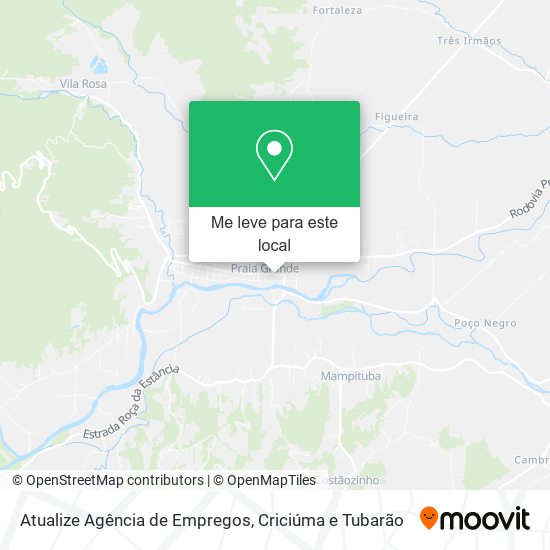 Atualize Agência de Empregos mapa