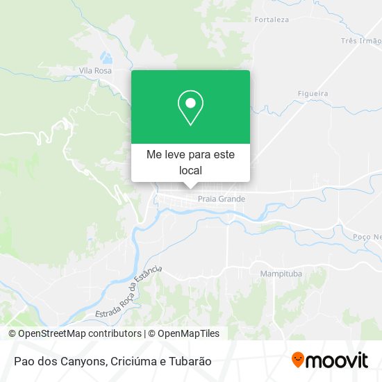 Pao dos Canyons mapa