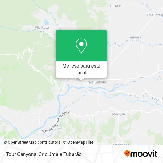 Tour Canyons mapa