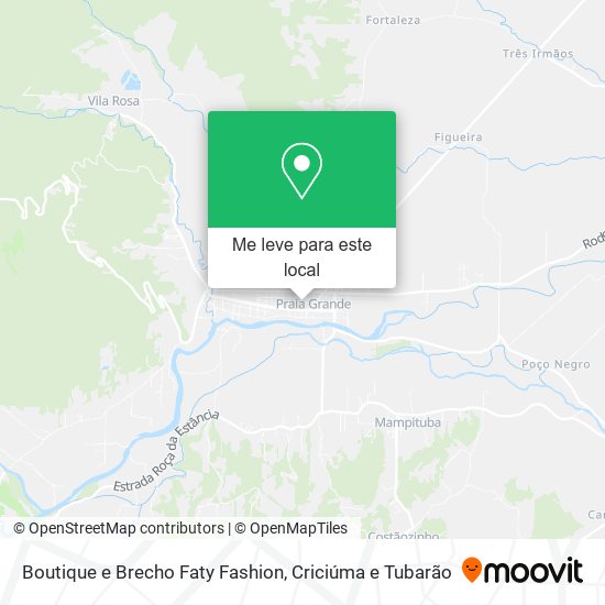 Boutique e Brecho Faty Fashion mapa