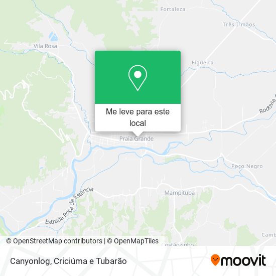 Canyonlog mapa