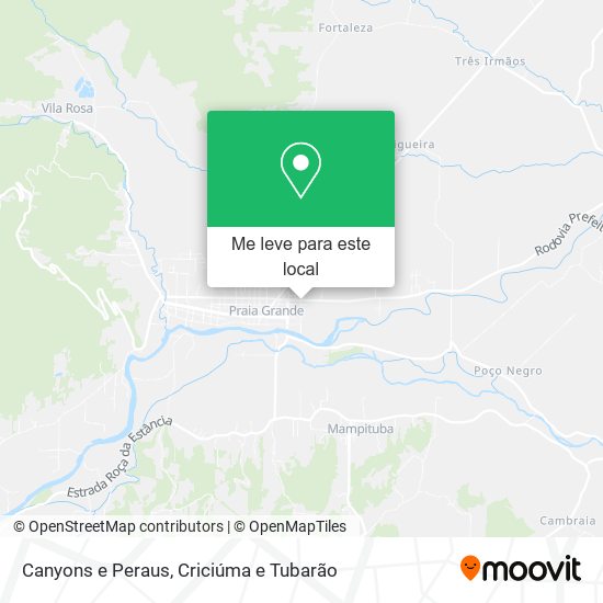 Canyons e Peraus mapa