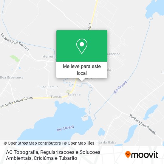 AC Topografia, Regularizacoes e Solucoes Ambientais mapa
