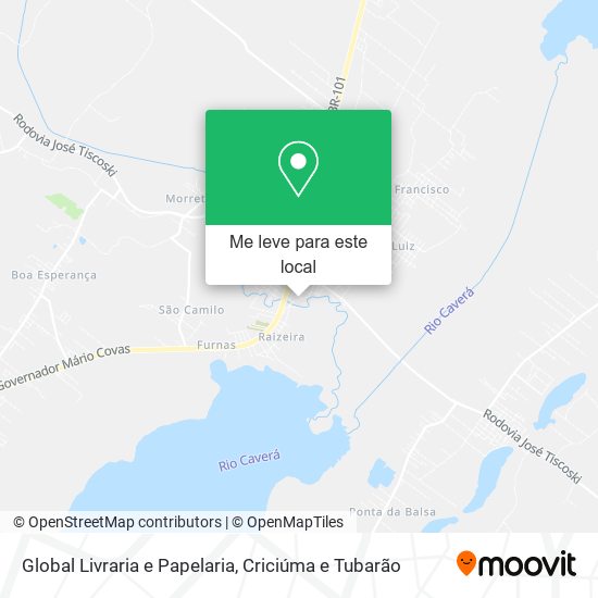 Global Livraria e Papelaria mapa