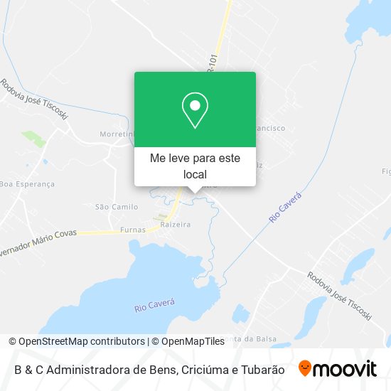 B & C Administradora de Bens mapa