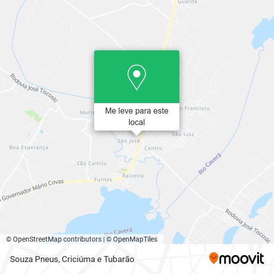 Souza Pneus mapa