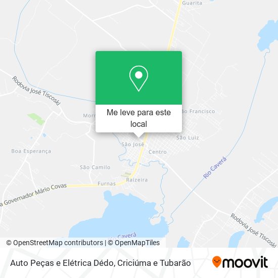 Auto Peças e Elétrica Dédo mapa