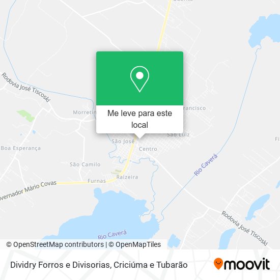 Dividry Forros e Divisorias mapa