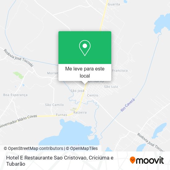 Hotel E Restaurante Sao Cristovao mapa