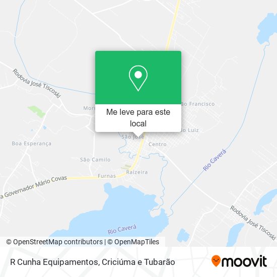R Cunha Equipamentos mapa