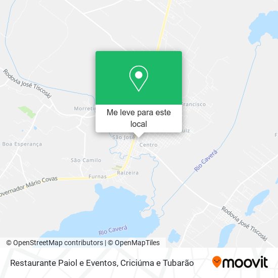 Restaurante Paiol e Eventos mapa
