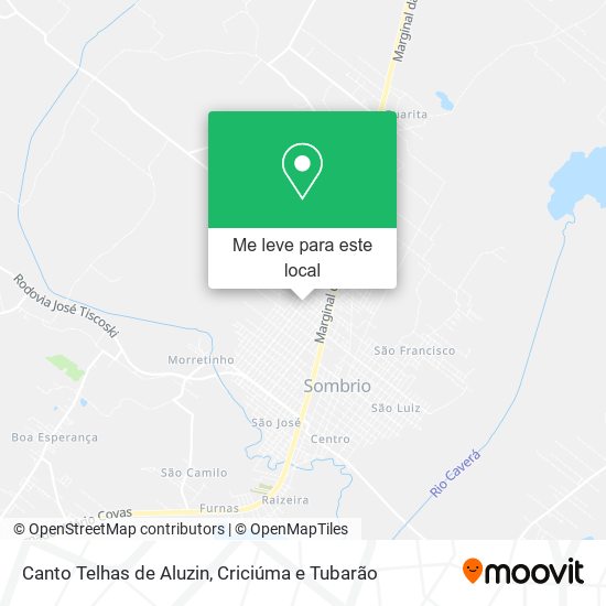 Canto Telhas de Aluzin mapa