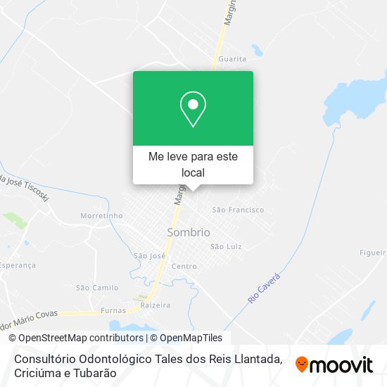 Consultório Odontológico Tales dos Reis Llantada mapa