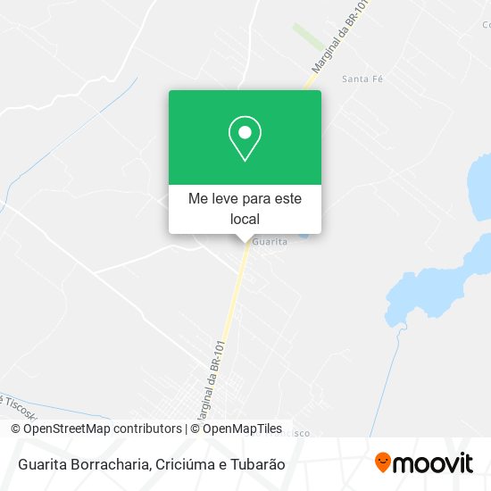 Guarita Borracharia mapa