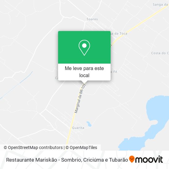 Restaurante Mariskão - Sombrio mapa