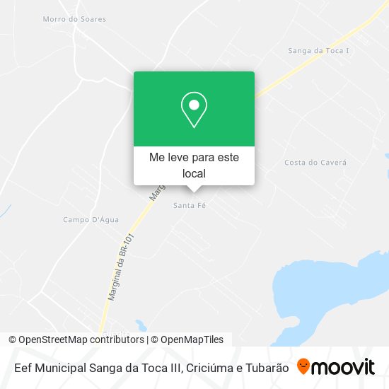 Eef Municipal Sanga da Toca III mapa