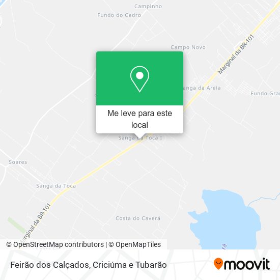 Feirão dos Calçados mapa