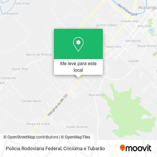 Polícia Rodoviária Federal mapa