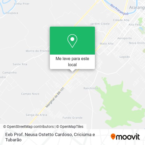Eeb Prof. Neusa Ostetto Cardoso mapa