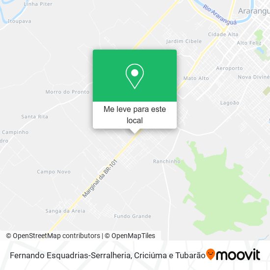 Fernando Esquadrias-Serralheria mapa