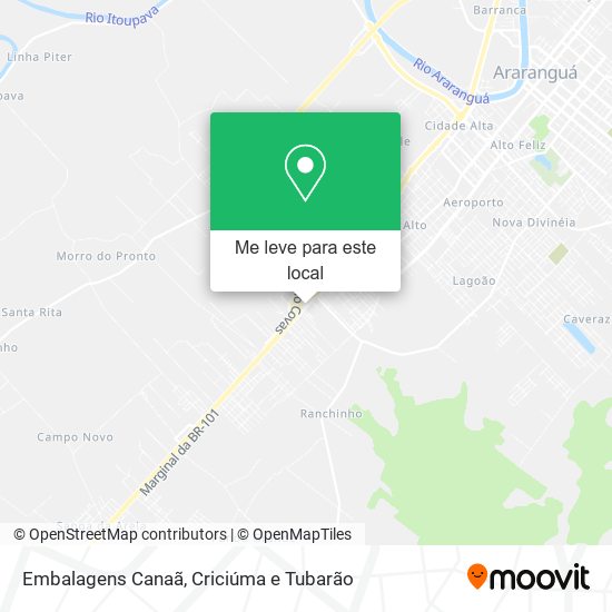 Embalagens Canaã mapa