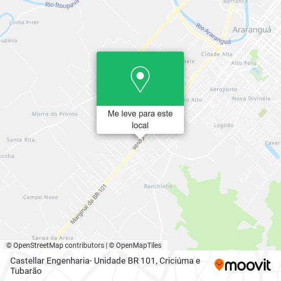 Castellar Engenharia- Unidade BR 101 mapa