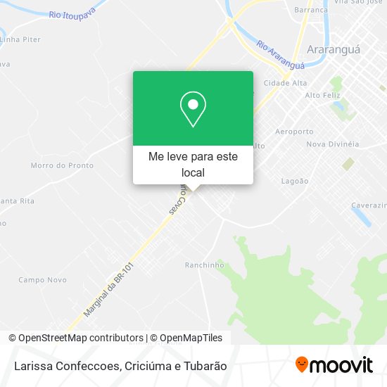 Larissa Confeccoes mapa