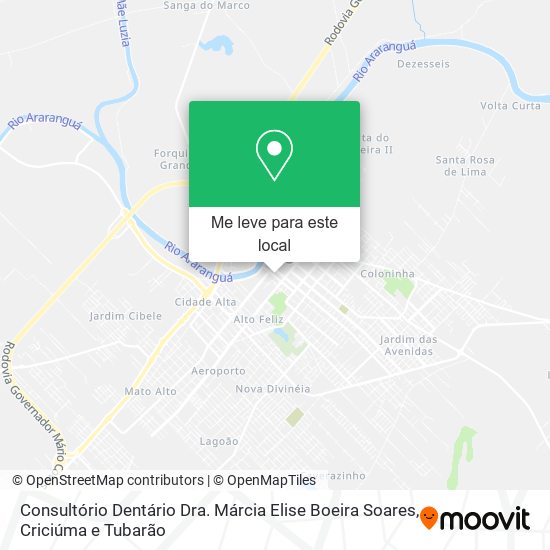 Consultório Dentário Dra. Márcia Elise Boeira Soares mapa
