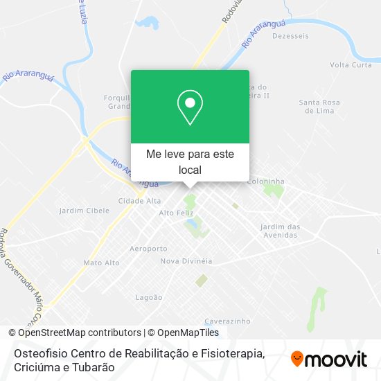 Osteofisio Centro de Reabilitação e Fisioterapia mapa