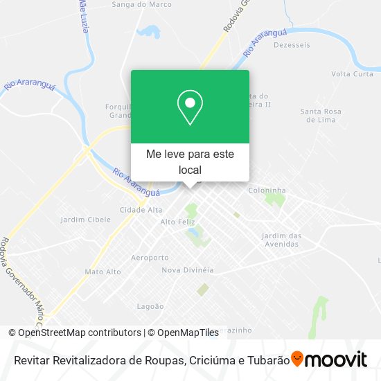 Revitar Revitalizadora de Roupas mapa