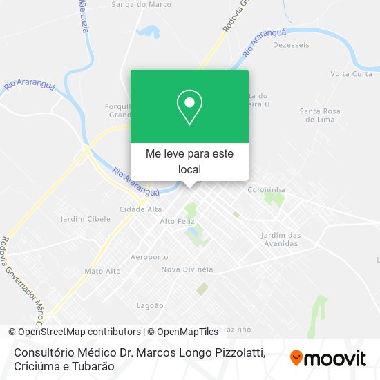 Consultório Médico Dr. Marcos Longo Pizzolatti mapa