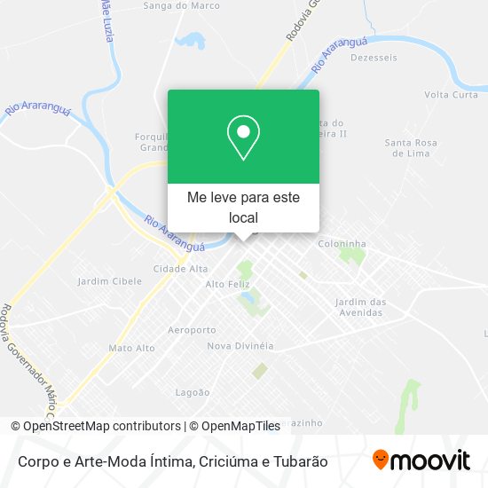 Corpo e Arte-Moda Íntima mapa