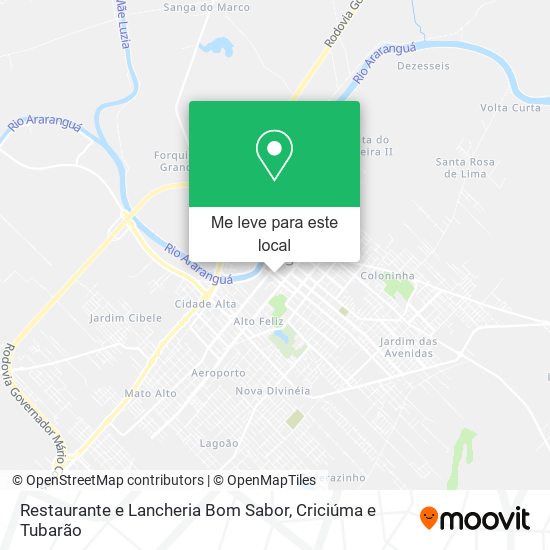 Restaurante e Lancheria Bom Sabor mapa